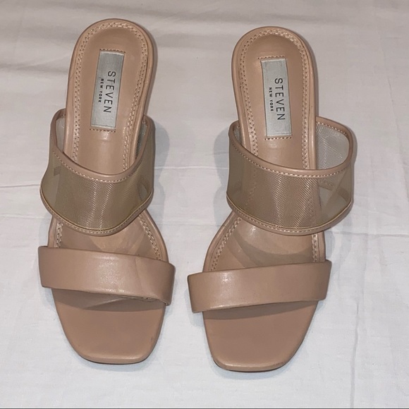 Steven by Steve Madden Jessi Nude Sandals Heels - Picture 15 of 15